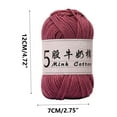 thumbnail image 3 of Arghm Five Strands Milk Cotton Gradient Yarn – Hand-woven DIY Doll Sections, Dyed Baby Wool Ball for Crafting Projects, 3 of 6