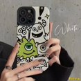 thumbnail image 3 of Funda A Prueba De Golpes De Cartoon Monster University Compatible Con iPhone 7Plus XR 11 Pro Max X 7 8 Plus XS 11 13 14 12 Little De Silicona De Textura De Cuero De Lujo, 3 of 4