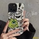 thumbnail image 1 of Funda A Prueba De Golpes De Cartoon Monster University Compatible Con iPhone 7Plus XR 11 Pro Max X 7 8 Plus XS 11 13 14 12 Little De Silicona De Textura De Cuero De Lujo, 1 of 3