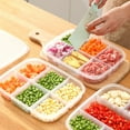 thumbnail image 3 of Divided Veggie Tray With Lid Snackle Box Food Storage Containers-6 Compartment Reusable Food Preserving Tray For Fridge, Organizer For Meat, Fruits, Snacks,Nuts, 3 of 6