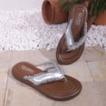 thumbnail image 6 of hoksml Women's Fringe Trim Flip Flops, Cushioned Non-Slip Flat Sandals for Beach and Casual Wear, 6 of 9