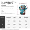 thumbnail image 2 of Salouo Whimsical Cats and Flowers Scene Pattern Cuban Collar Shirts for Men Button-Down Shirt Men's Short Sleeve Shirts Hawaiian Shirts Casual Shirts -Large, 2 of 6