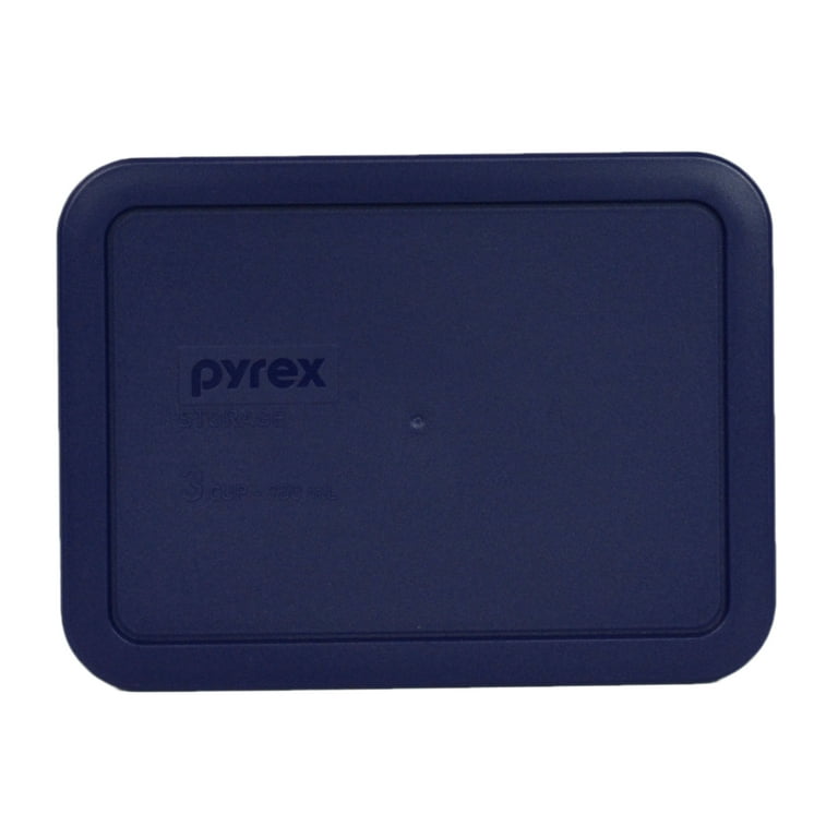 Pyrex Replacement Lid 7210-PC 3-Cup Blue Rectangle Cover for Pyrex 7210  Dish (Sold Separately) 
