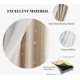 thumbnail image 4 of Cortina Lisa Con Tul Y Diseño Estrella De 100×130 Cm 2 Pzs. Beige, 4 of 4