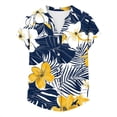 thumbnail image 5 of NTACZA Cute Tops for Women Casual Short Sleeve Tropical V‑Neck shirts for Work Hawaiian Button Front blouses for women dressy casual, 5 of 5