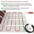 thumbnail image 3 of LuxHeat 25 Sqft (120v) Electric Radiant Floor Heating Mat For Under Tile, Includes Programmable Floor Thermostat with Built-in GFCI, 3 of 9