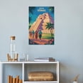 thumbnail image 4 of Retro Vintage Travel Poster Wall Print Uxmal Pyramid Merida Mexico Tropical Jungle Ancient Maya Art Canvas Poster, 4 of 8