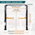 thumbnail image 2 of Jocisland 12000lbs Two Post Car Lift, Overhead Hydraulic Auto Vehicle Lift with 2+3 Arm Design, Hoist Equipment for Truck & SUV, 220V 60HZ 1PH, 2 of 9