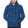 thumbnail image 4 of Hoodies for Men - Whales Swim Long Sleeve Comfrt Men'S Fashion Hoodies & Sweatshirts, Sweatshirts for Men Hoodies Pullover Clothing Clothes with Pouch, 4 of 7