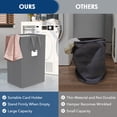 thumbnail image 3 of 75L Large Laundry Hamper with Handles, Dirty Clothes Hamper for Bedroom Waterproof, Freestanding Tall Laundry Basket Waterproof, Hamper for Bedroom, Bathroom, Dorm, Toys Storage(grey）, 3 of 7