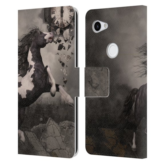 Head Case Designs Officially Licensed Simone Gatterwe Horses The Apocalypse Leather Book Wallet Case Cover Compatible with Google Pixel 3a