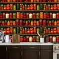 thumbnail image 5 of Peel and Stick Wallpaper Contact Paper Colorful Abstract Mason Jar Kitchen Farmhouse Food Vegetable Country Self Adhesive and Removable 17.7in x 118in, 5 of 8
