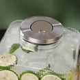 thumbnail image 3 of Extra Large Drink Dispenser Clear Glass Construction Rustproof Metal Lid, 3 of 10