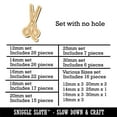 thumbnail image 2 of Hair Cutting Scissors Wood Mini Charms Shapes DIY Craft Jewelry - No Hole - 12mm (26pcs), 2 of 7