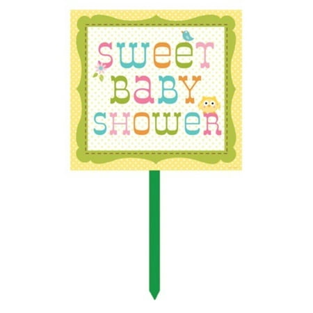 Pack of 6 Happi Tree Owl "Sweet Baby Shower" Outdoor ...