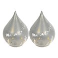 thumbnail image 3 of Led Teardrop Glass Stand (Santa On A Sleigh) (Silver) - Set of 2, 3 of 4