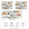 thumbnail image 2 of Yayeee Pillowcase Standard Size Set of 2 Satin Wrinkle Resistant Pillow Case, Orange Snow Houses, 2 of 7