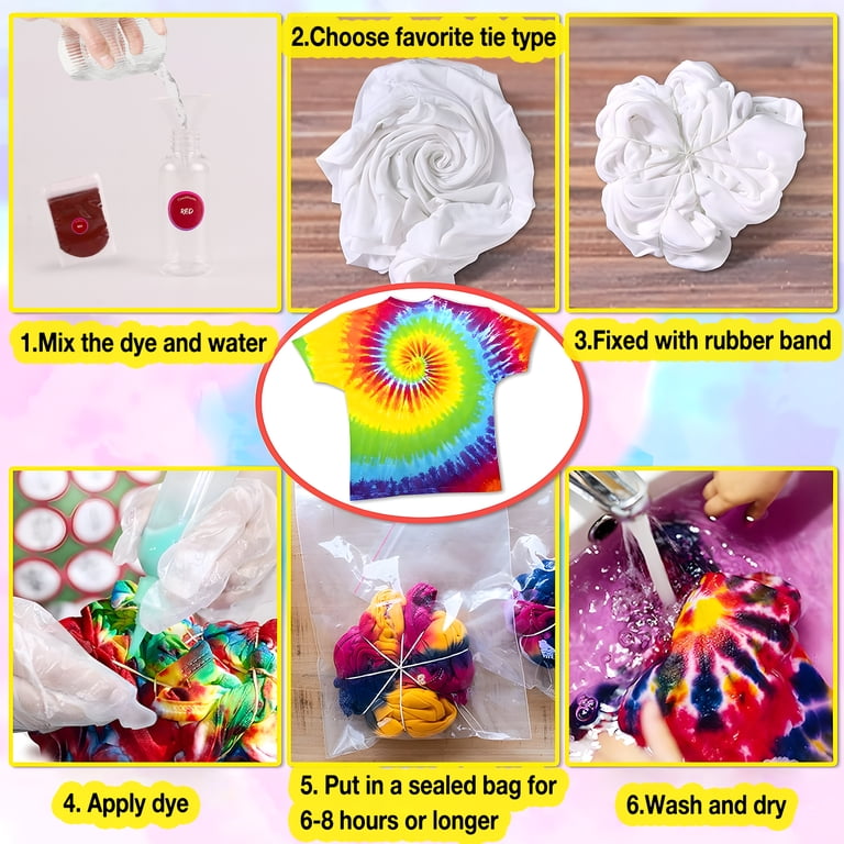 CandWuom Tie Dye Kit, 32 Vibrant Colors, 231-Piece Set photo 3