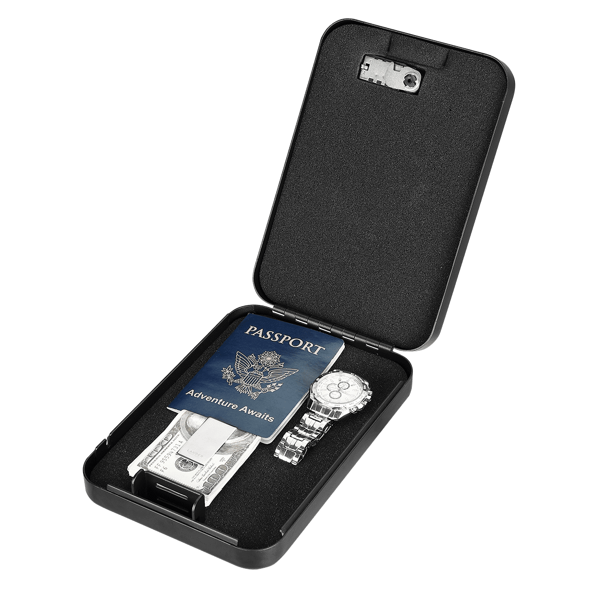 Pen+Gear Portable Safe, Black, 9.5" x 6.5", Combination Lock