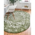 thumbnail image 2 of Unique Loom Richmond Medallion Border Rug  3' 3 x 5' 3 Oval Green/Ivory, 2 of 2