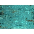 thumbnail image 1 of Ahgly Company Machine Washable Indoor Rectangle Oriental Turquoise Blue Industrial Area Rugs, 5' x 7', 1 of 4
