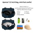 thumbnail image 4 of Bolsa de gimnasio Apenze Small Carry On 30 cm, ligera, azul marino, 4 of 6