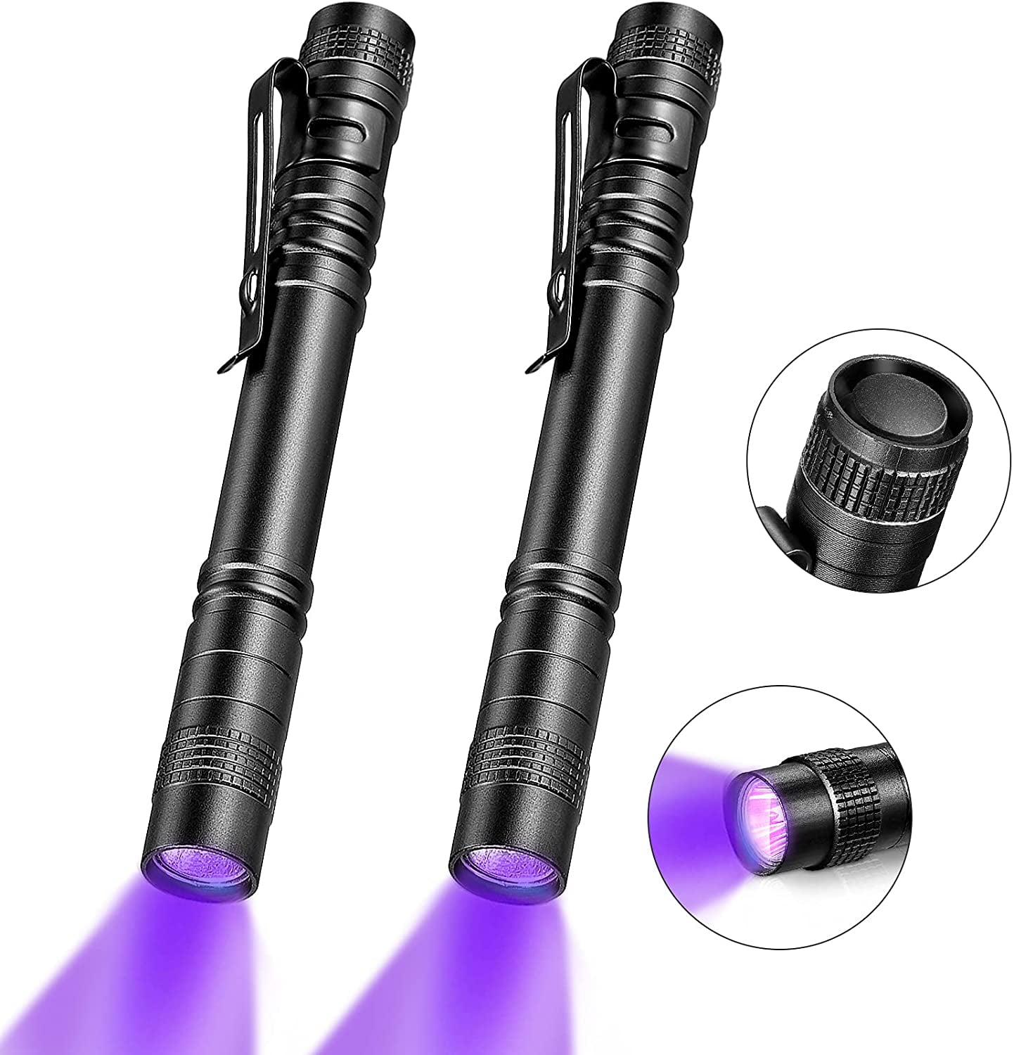 POCKETMAN Mini UV LED Taschenlampe 395nm – Pet Urine Detector, Geldscheinprüfer & Fleckenfinder