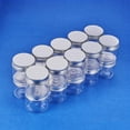 thumbnail image 4 of 20Pack 1Oz Plastic Round Jars Clear Jars Containers with Aluminum Screw Lids&nbsp;for beauty products household items or small crafts, 4 of 8