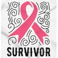 thumbnail image 2 of Survivor Breast Cancer Pink Ribbon Womens Slim Fit Graphic Tee Brisco Brands S, 2 of 5