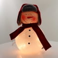 thumbnail image 2 of Stony Creek LIGHTED SNOWMAN W/FLEECE HAT Glass Electric Ssx8245 C, 2 of 2