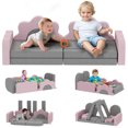 thumbnail image 1 of Qaba 12-Piece Climbing Toys for Toddlers, Foam Climbing Blocks, Grey, 1 of 10
