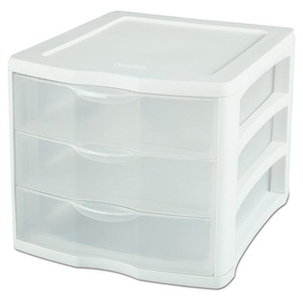 3 Drawer ClearView Storage Organizer Pack of 4