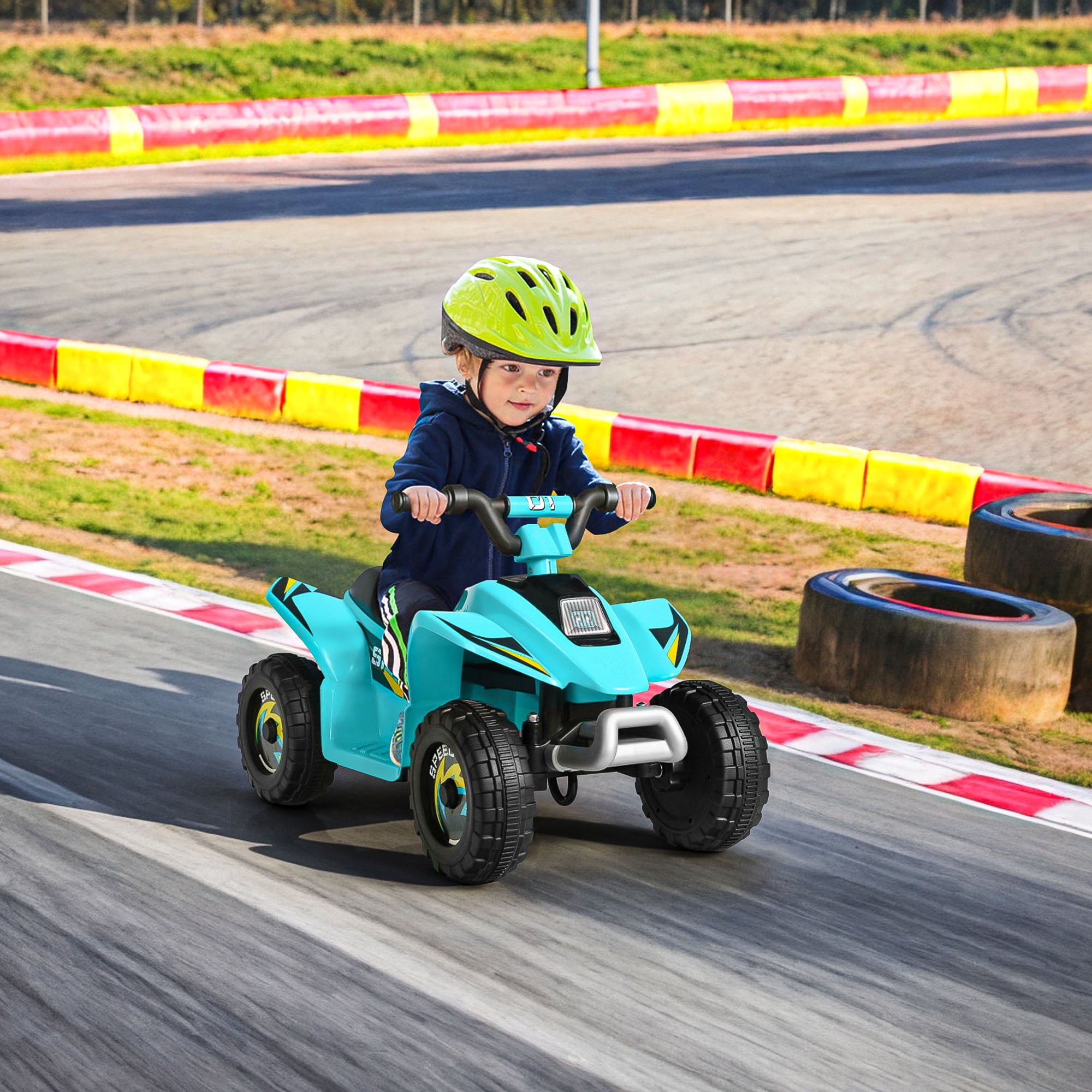 CIPACHO 6V Kids Electric ATV, Kids Four Wheeler, ATV for Kids Ages 4-8, Blue