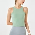 thumbnail image 2 of Women's Crop Workout Tops Athletic Sleeveless Slim Fit Yoga Tees Running Gym Shirts for Women, 2 of 5