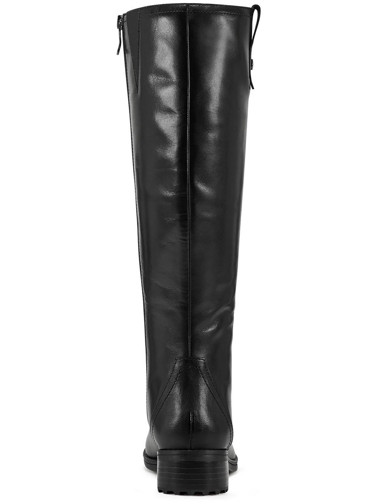 Easy Spirit Womens Rhonda Leather Block Heel Knee-High Boots