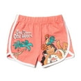 thumbnail image 3 of Disney Princess Moana Rapunzel Tiana Big Girls French Terry 3 Pack Active Retro Dolphin Shorts Toddler to Big Kid, 3 of 5