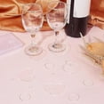thumbnail image 5 of 1 Box 30 Set Wine Glass Charms Arylic Drink Tags Drink Charms Bulk Heart Shaped Drink Markers Clear Wine Glass Name, 5 of 6