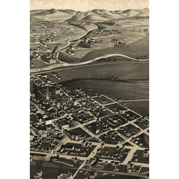 Poetose Notebooks: Las Vegas Vintage Map Field Journal Notebook, 50 pages/25 sheets, 4x6 (Paperback)