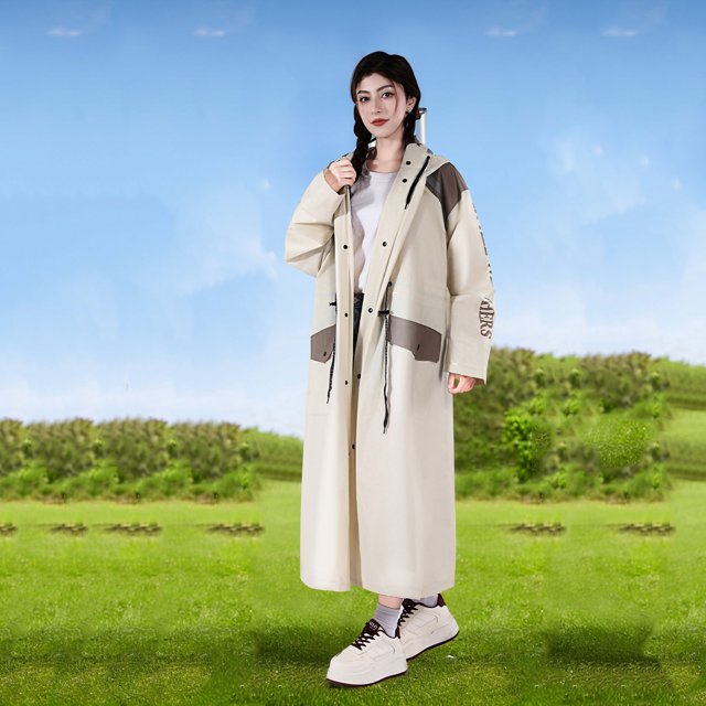 WILLBEST Impermeable Largo De Cuerpo Entero Para Mujer, Impermeable, Para Adultos, Que Separa A La Persona Del Vehículo.