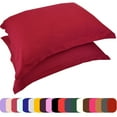 thumbnail image 1 of Mezzati Luxury Set of 2 Shams - Softest, Coziest, Highest Quality Brushed Microfiber - Wrinkle Resistant - Hypoallergenic - Prestige 1800 Collection Bedding(Burgundy, Set of 2 King Size Shams), 1 of 3