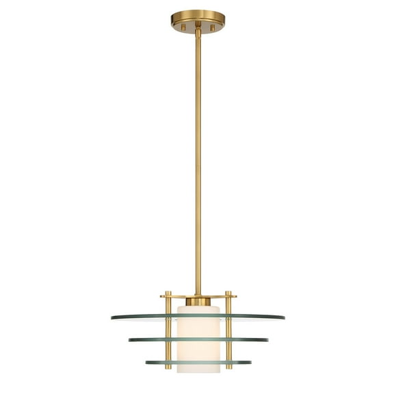 Newell 1-Light Pendant in Warm Brass