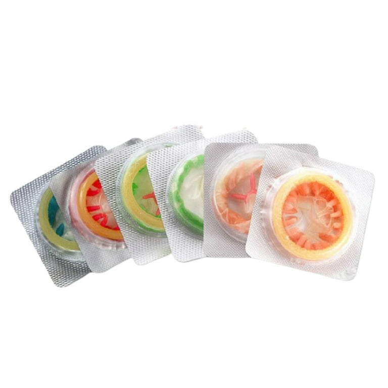 Cheers US 6Packs Sex Condoms Colorful Flower Healthcare Condom Sex