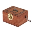 thumbnail image 1 of Retro Wooden Musical Box Hand Crank Music Box Exquisite Workmanship 4 Patterns for Option, 1 of 7