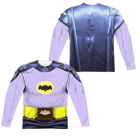 Batman Classic Tv - Batman Costume (Front/Back Print) - Regular Fit Long Sleeve Shirt - Small