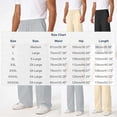 thumbnail image 3 of USNSM (M-5XL) Big and Tall Mens Casual Sweatpants Drawstring Elastic Waist Workout Pants Straight Leg Outdoor Sports Trousers with Pockets Gray L, 3 of 7