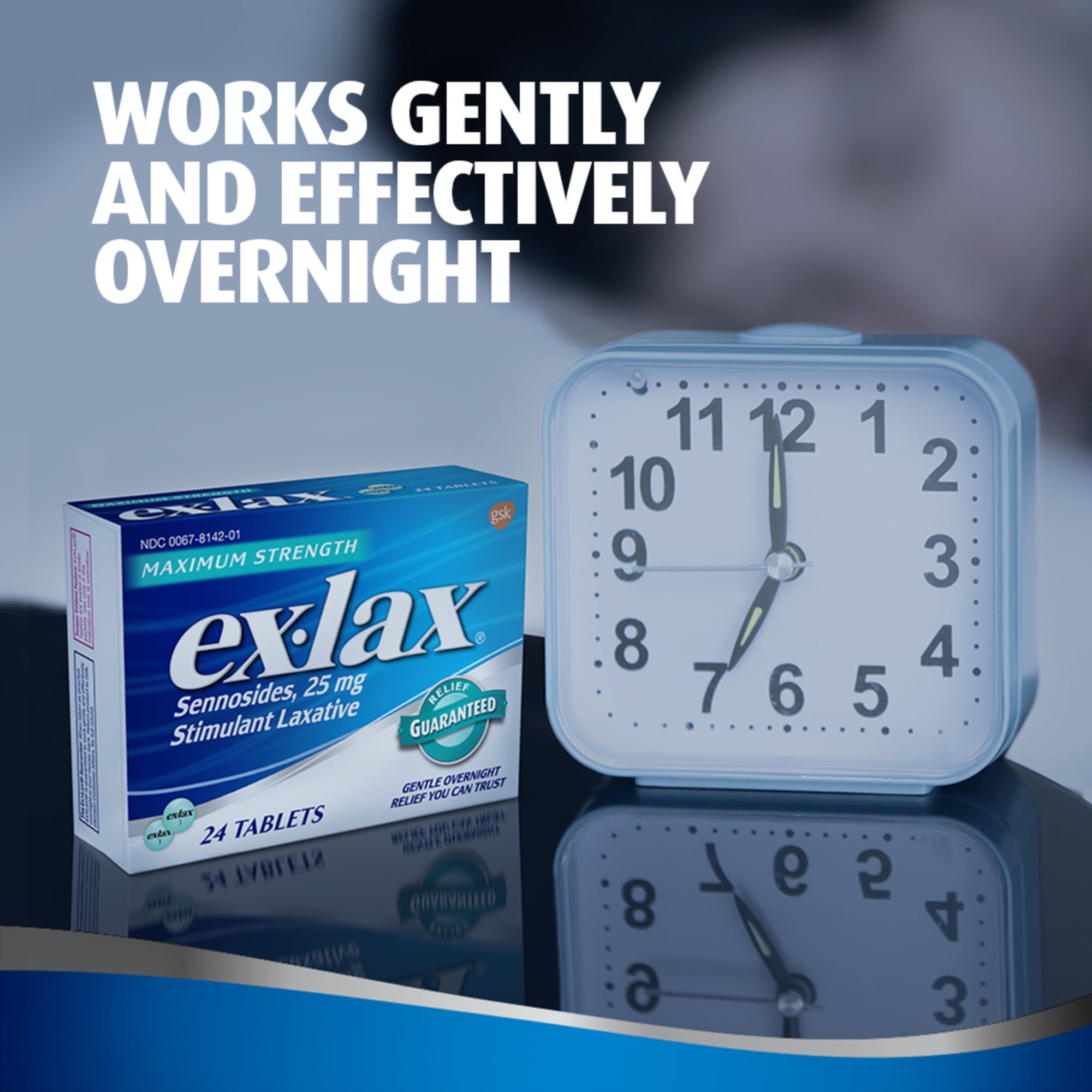 Ex-Lax Maximum Strength Stimulant Laxative Constipation Relief Pills for Occasional Constipation - 48 Count