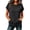 Black04, variant on Womens T Shirts Solid Crew Neck Short Sleeve Sweatshirt, Loose Casual No-Hood Pullover Top with Front Kangaroo Pocket Cute Tops for Women