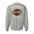 thumbnail image 2 of Harley-Davidson Mens Bar & Shield Long Sleeve Crew Neck Fleece Sweatshirt (2XL), Harley Davidson, 2 of 2
