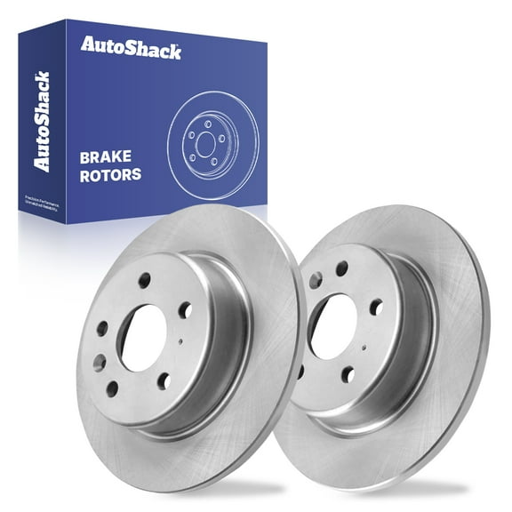 AutoShack 10.39" (264 mm) Rear Solid Brake Rotors | Replacement for 2016-2019 Chevrolet Cruze 2017-2023 Chevrolet Bolt EV | 2-PC Set