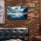 thumbnail image 3 of Vintage Placa Metal Barco Rectangular Pintura Hierro Arte La Pared Del 30x20 Cm, 3 of 9